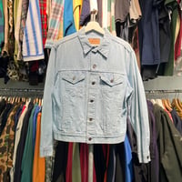 LEVI'S 70506 CHAMBRAY? TRACKER JACKET SKYBLUE LARGE 69724