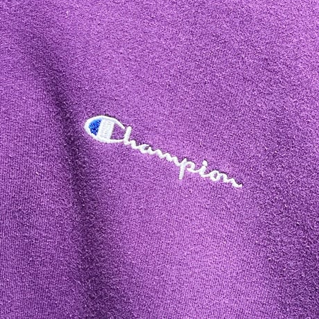 CHAMPION 90S SCRIPT LOGO HOODIE PURPLE XL 23394