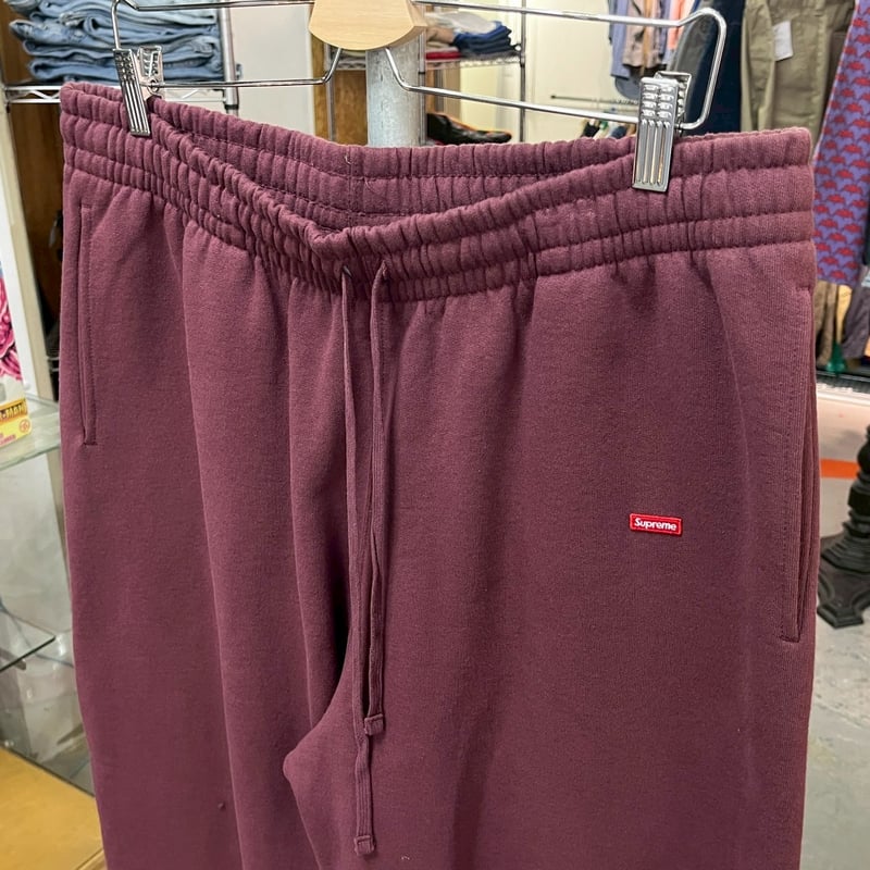 Supreme SMALL BOX DRAWCORD SWEATPANT MAROON XL