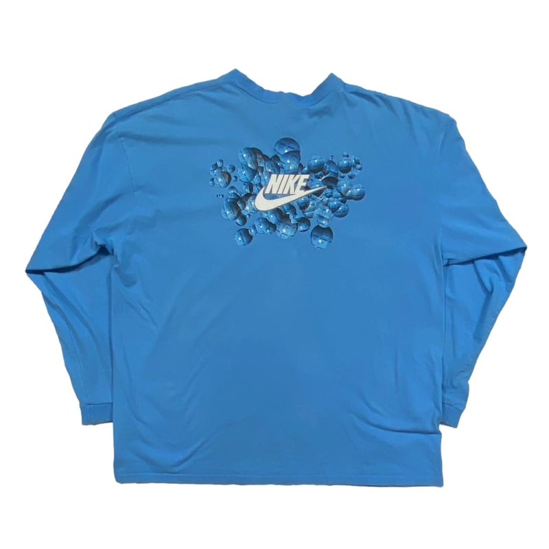 NIKE 00S SLEEVE PRINT LS TEE BLUE XXL 74365 | B