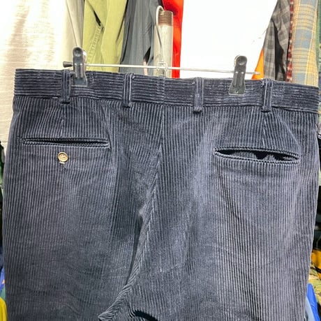 BROOKS BROTHERS 90S CORDUROY SLACKS NAVY 36 98741