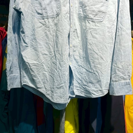 GAP 90S CHAMBRAY SHIRT BLUE LARGE 67007
