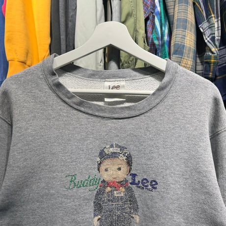 LEE 90S BUDDY LEE SWEAT GREY MEDIUM 23114