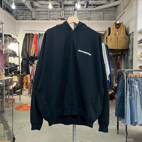 COOTIE DRY TECH OVERSIZED SWEAT ZIP UP HOODIE BLACK XL 87893