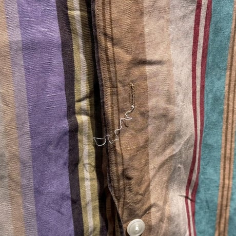 POLO RALPH LAUREN BONNARD 53%SILK 47%LINEN SHIRT LARGE 45186