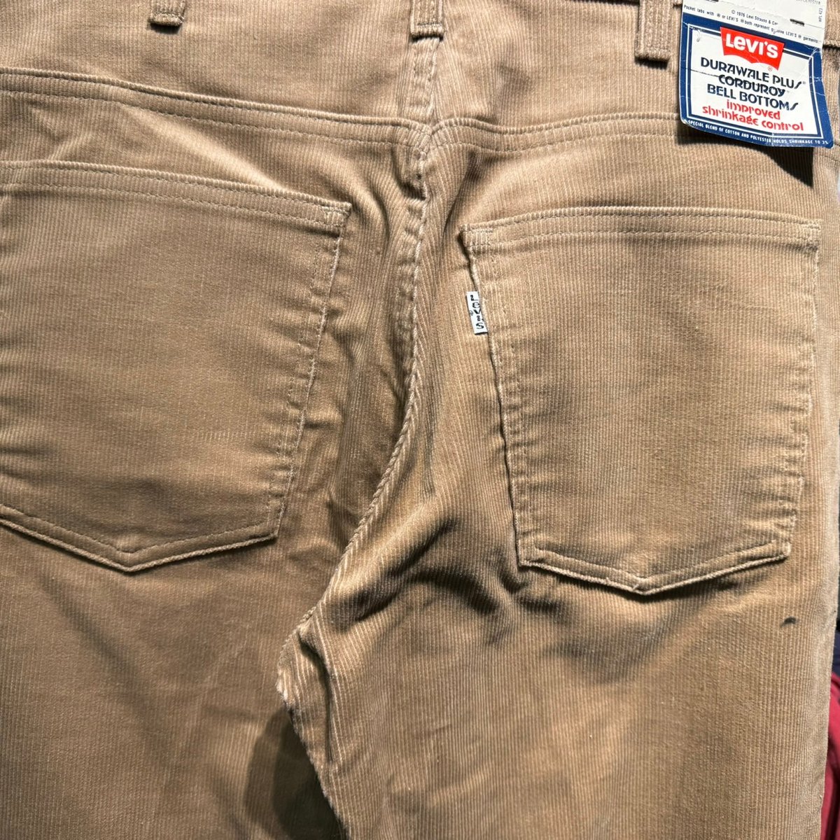 LEVI'S NOS 80S 646 CORDUROY PANT BEIGE 33/34 75