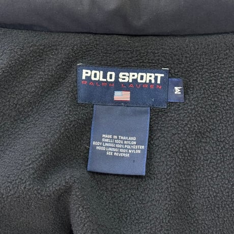 POLO SPORT 90S NYLON ZIP UP JACKET NAVY MEDIUM 69660