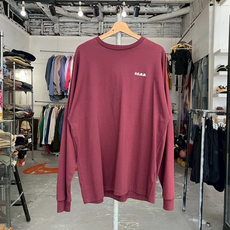 FCRB STAR BIG LOGO TEAM BAGGY LS TEE BURGUNDY XL 91182
