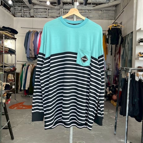 FCRB LS PANELED BORDER CREW NECK POCKET TEE XL FCRB-222065 52076