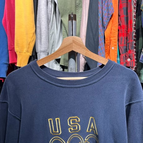 CHAMPION 90S RW SWEAT USA OLYMPIC NAVY XL 13228