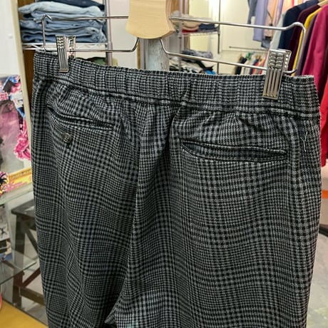 SOPH 2 TUCK CHECK EASY  CROPPED PANT  GREY MEDIUM 23141