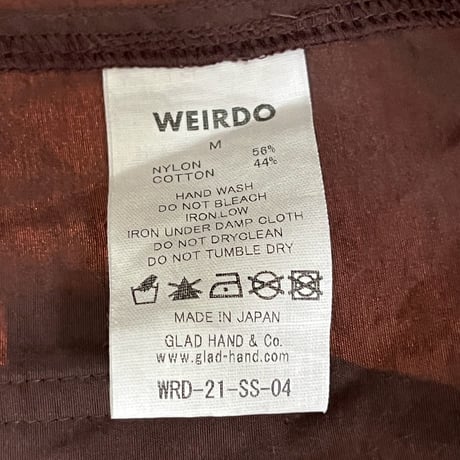 WEIRDO TOOL COMPANY PACKABLE HOODIE  YELLOW/BROWN MEDIUM 11728