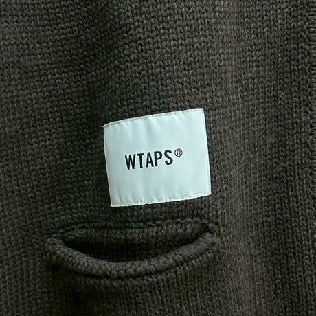 WTAPS PALMER SWEATER CARDIGAN BROWN 04 232MADT-KNM03 64674