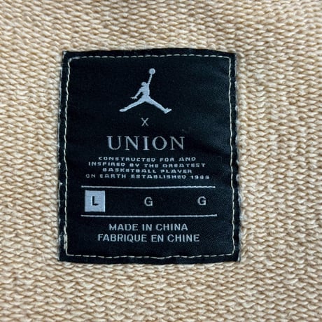 NIKE × UNION  M J FUTURE IS NOW CREW  BEIGE LARGE DJ9522-268 17588