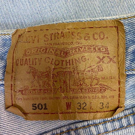 LEVI'S 90S 501 DENIM PANT INDIGO 32/34 79760