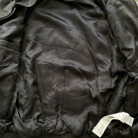 JUST DON REAL LEATHER JACKET BLACK MEDIUM 31JUSH52P 77724