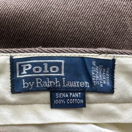 POLO RALPH LAUREN 90S SIENA PANT BROWN 34/32 64001