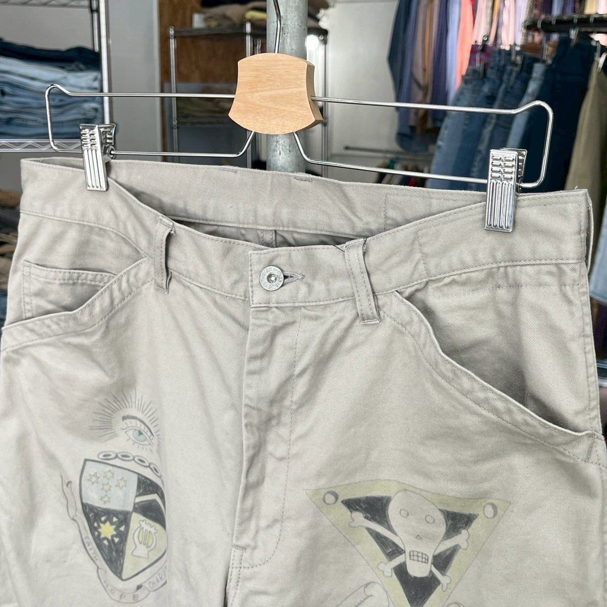NEIGHBORHOOD 25SS MEMORIAL UTILITY PANTS GRAY L