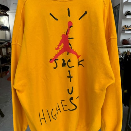 TRAVIS SCOTT × NIKE CACTUS JACK JORDAN HIGHEST HOODIE GOLD XXL 70496