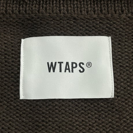 WTAPS PALMER SWEATER CARDIGAN BROWN 04 232MADT-KNM03 64674