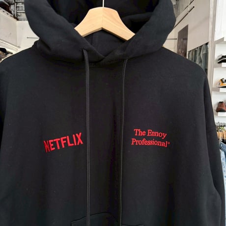 ENNOY × NETFLIX HOODIE BLACK LARGE 17576