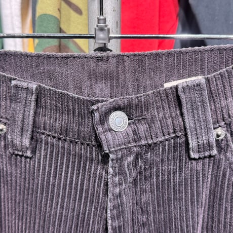 LEVI'S 90S SILVER TAB BAGGY CORDUROY CUT OFF PANT BLACK 32 52245