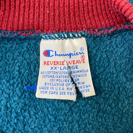 CHAMPION 90S RW SWEAT LIB LINE NO EYE WINERED/GREEN XXL 40729