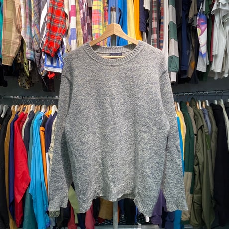LAND'S END WOOL KNIT GREY MEDIUM 39440