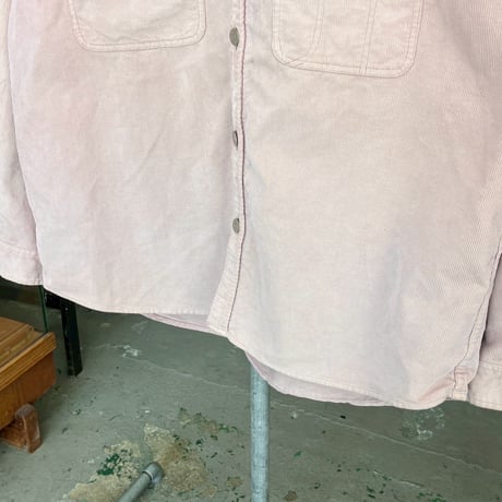 Supreme WASHED CORDUROY SHIRT DUSTY PINK LARGE 26413