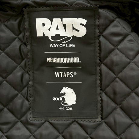 WTAPS × NEIGHBORHOOD × RATS 20th ALL LEATHER JACKET 25SPJ-0101 BLACK XL 75246