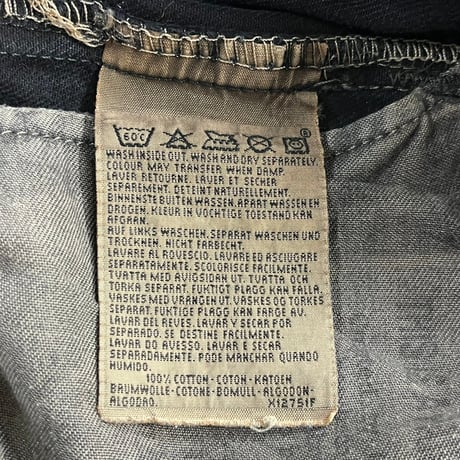 LEVI'S 90S 501 OVER DYE DENIM PANT BLACK 34/36 74042