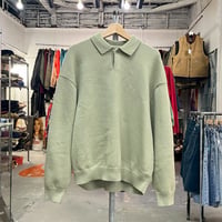 ESSENTIALS KNIT LS POLO SEAFORM SMALL 31676