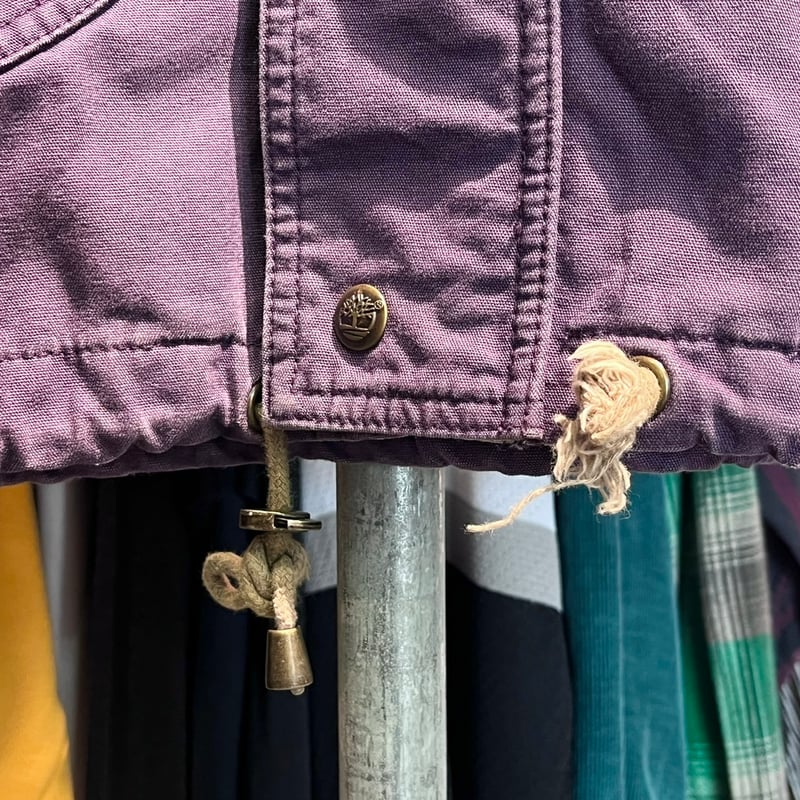 TIMBERLAND 00-90S PIPING LEATHER JACKET PURPLE