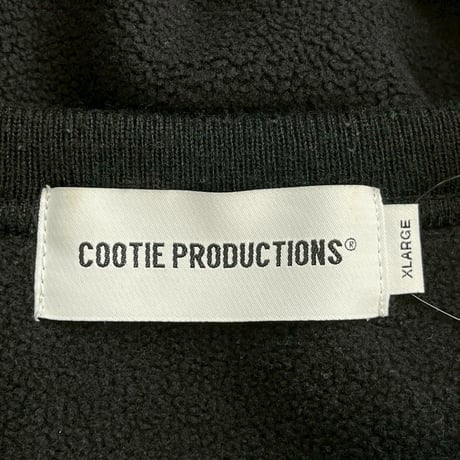 COOTIE FLEECE SWEAT CREW BLACK XL 76694