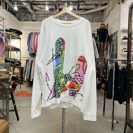 MAISON MARGIELA WIDE SILHOUETTE CREWNECK SWEATSHIRT WHITE SMALL 86717