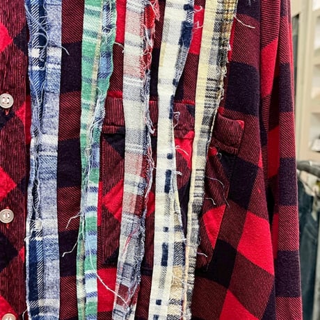 NEEDLES REBUILD BY RIBBON FLANNNEL SHIRT MEDIUM 17994