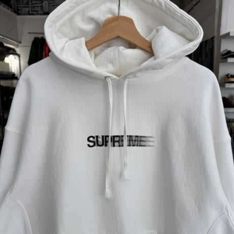 Supreme MOTION LOGO HOODED SWEATSHIRT WHITE XL 63318