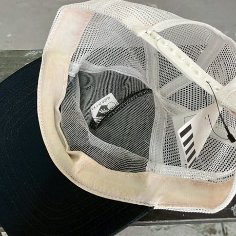 90S VINTAGE MESSAGE MESH CAP BLACK/WHITE 17967