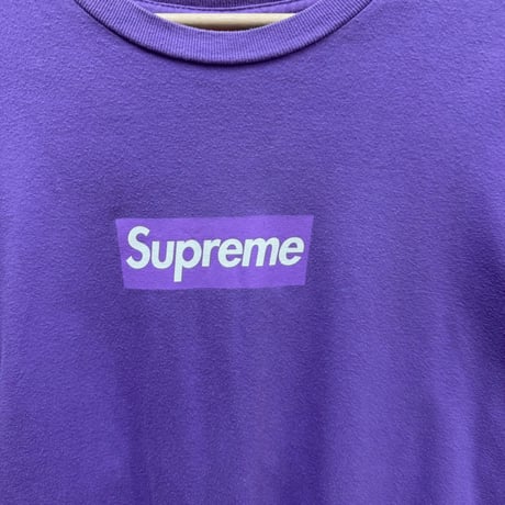 Supreme BOX LOGO LS TEE PURPLE MEIDUM 71741