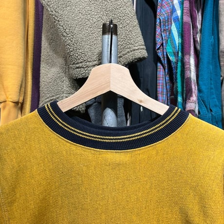 CHAMPION 90S OVER DYE RW SWEAT SCRIPT LOGO YELLOW MEDIUM 23396