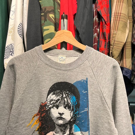 LES MISERABLES 80S POSTER PRINT SWEAT GREY LARGE 68110