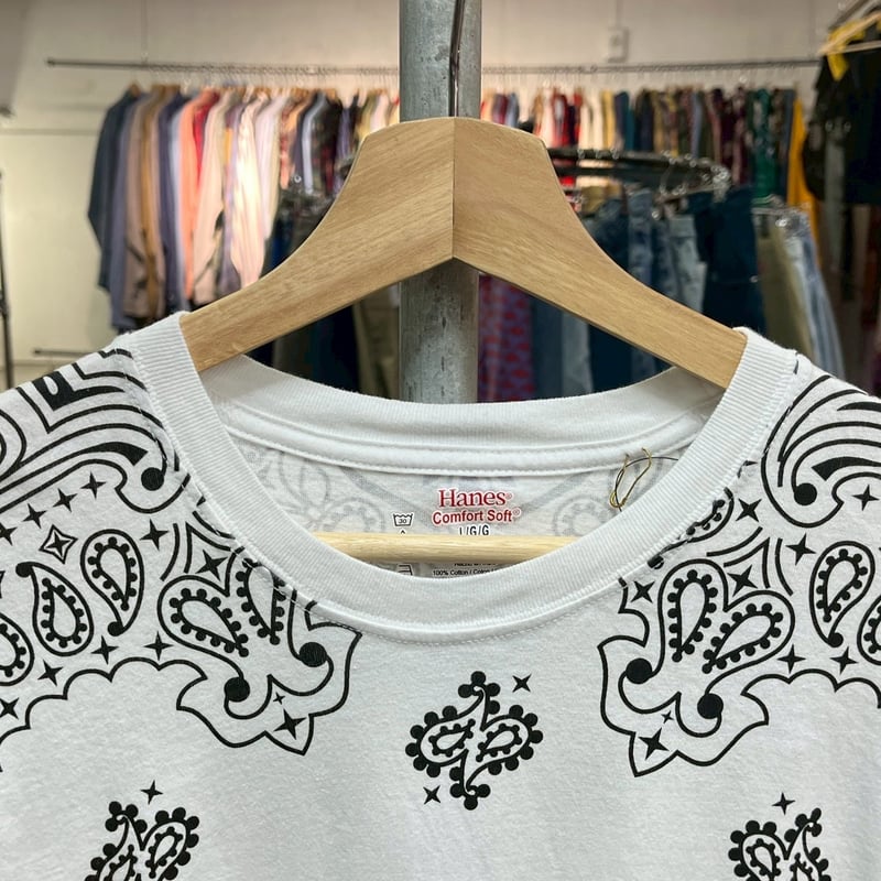 Supreme × HANES BANDANA TAGLESS TEE WHITE LARGE