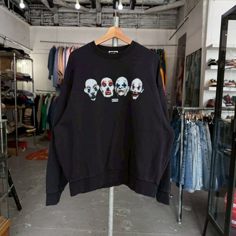 KITH × BATMAN THUGS VINTAGE NELSON CREWNECK BLACK LARGE 67331