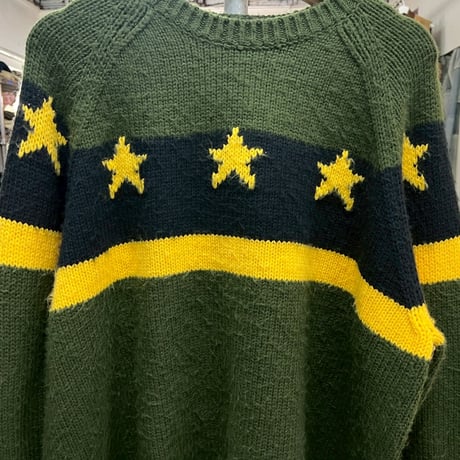 Supreme STARS SWEATER GREEN XL 81327