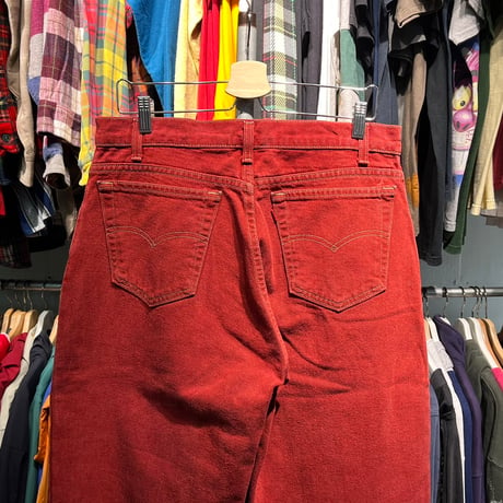 LEVIS 90S 560 COLLAR DENIM PANT WINE RED 34/34 46799