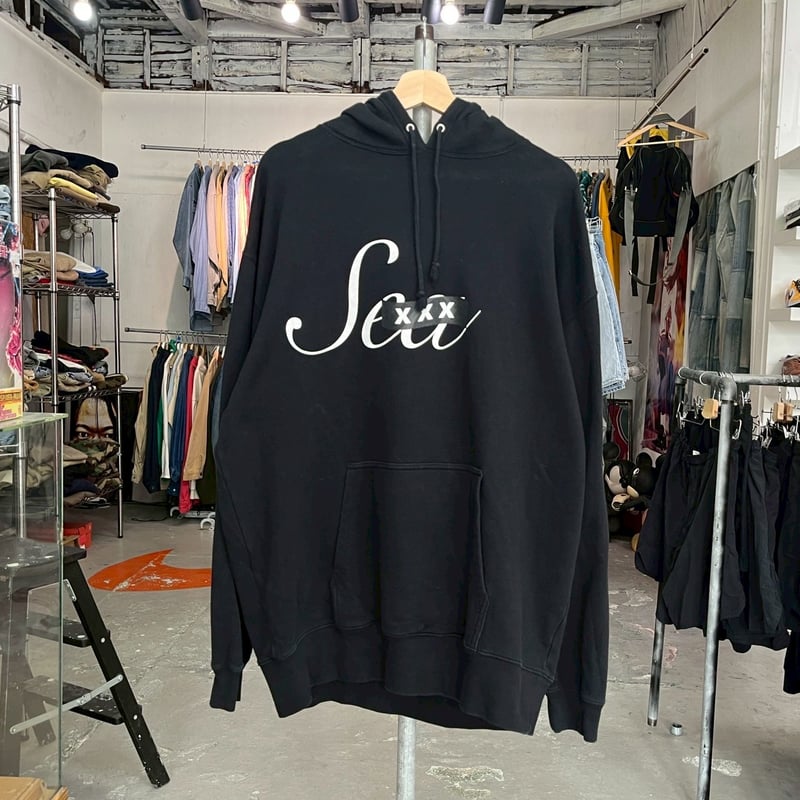 WIND AND SEA × GOD SELECTION XXX LOGO SWEAT HOO