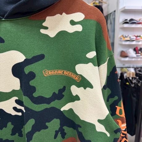 CHROME HEARTS × MATTY BOY CAUTION HOODIE CAMO XL 35166