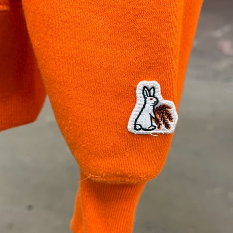 FR2 YANAGI FIRE SLEEVE SWEAT HOODIE  ORANGE LARGE 05771