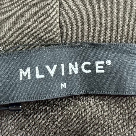 MLVINCE INSIDEOUT HEAVY WEIGHIT EMBROIDERY LOGO HOODIE BROWN MEDIUM 48078