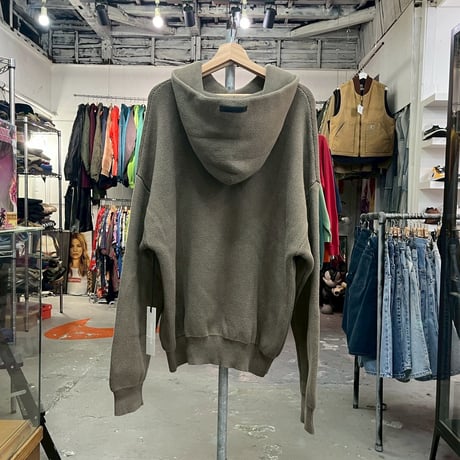 ESSENTIALS KNIT HOODIE HARVEST LARGE